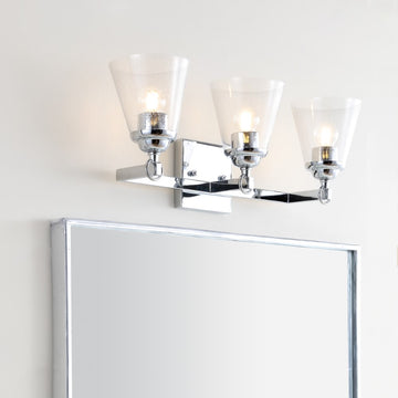 Marion Hurricane Metal/Glass Vanity - JONATHAN Y